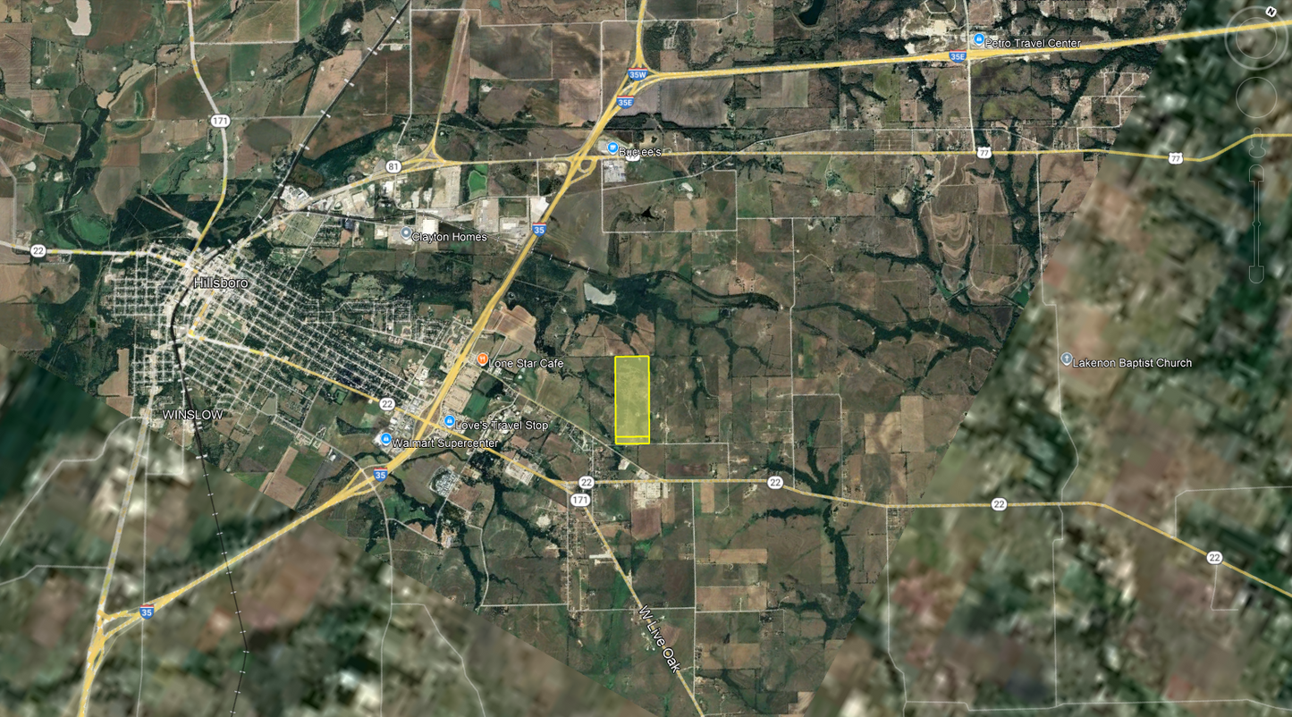 Discover Expansive Opportunities with 122.97 Acres in Hillsboro, TX!