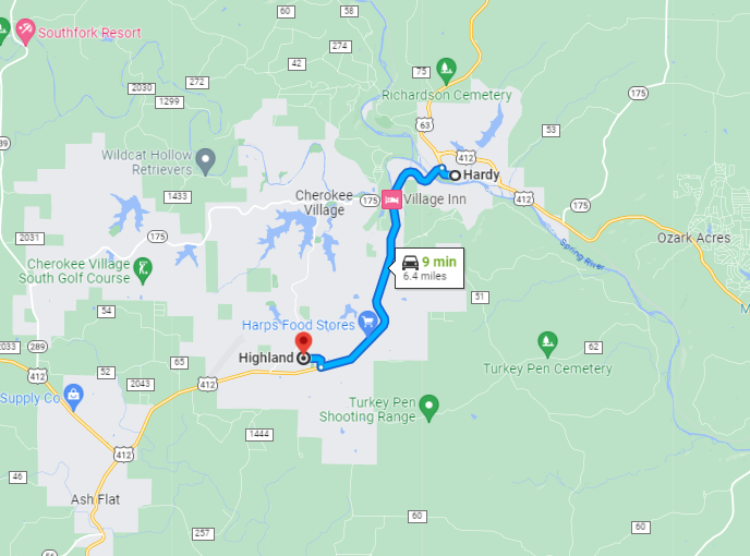 Close to Mammoth Spring & Grand Gulf State Parks