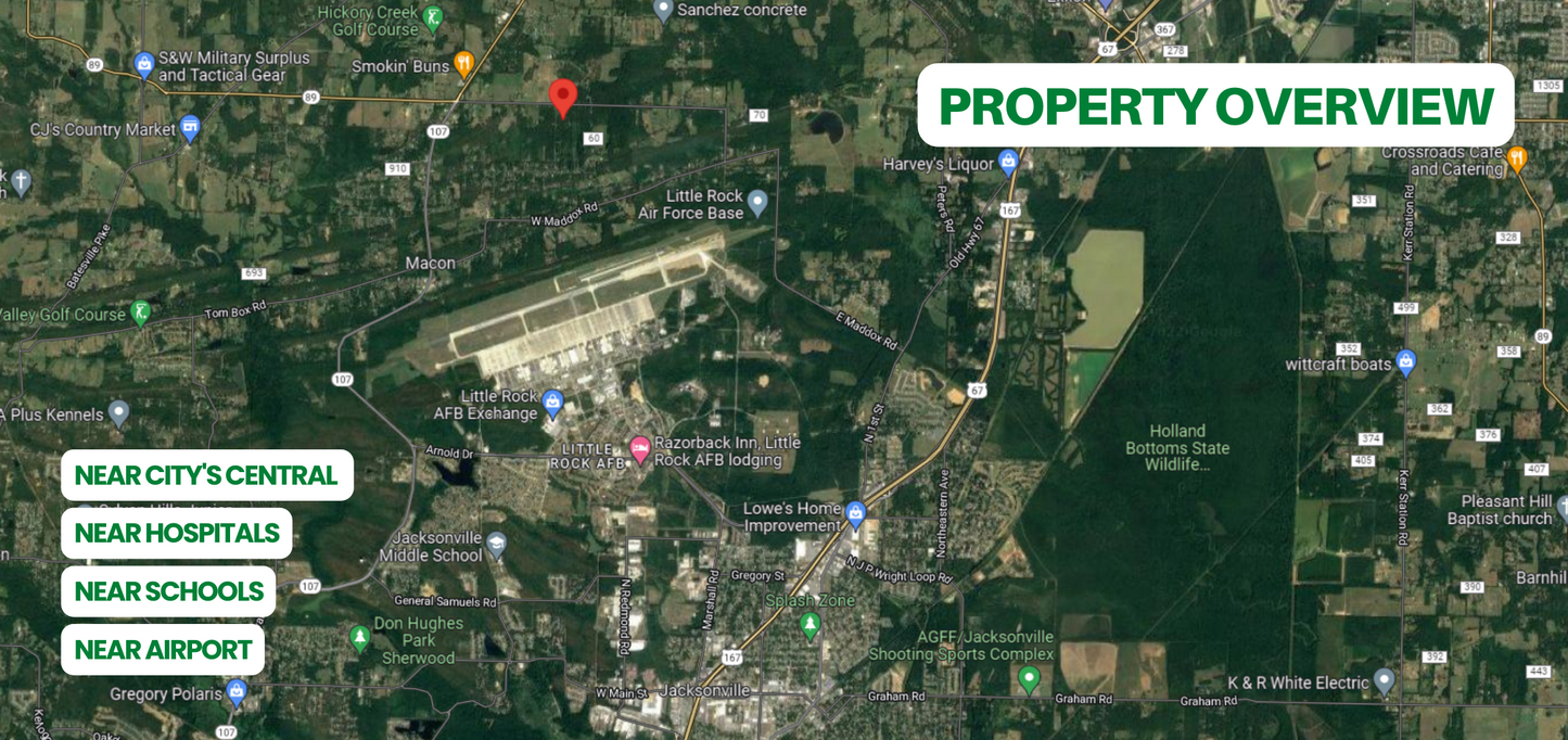 Half Acre Unrestricted Lot in Jacksonville, AR