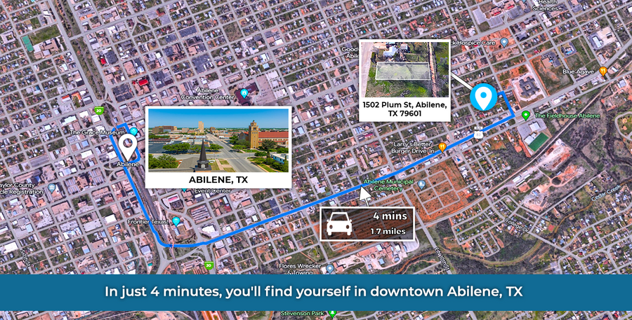 0.17 Acres | Embrace Urban Charm & Convenience in Abilene's Historic Plum St Neighborhood