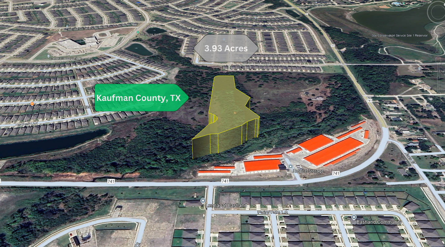 Own a Prime 3.93-Acre Parcel Close to Dallas!